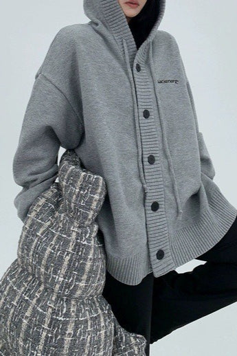 Loose Fit Drawstring Sweater