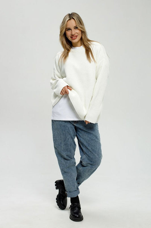 Loose Fit Pullover Knit Sweater