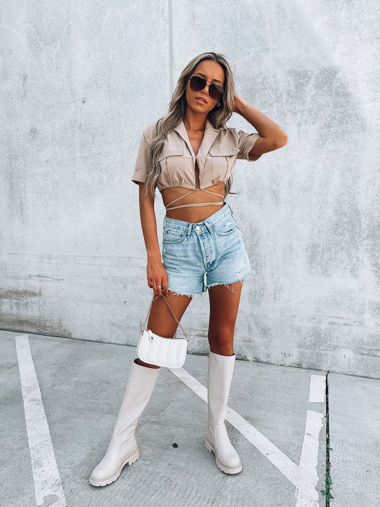 Piper Wrapped Up Button Down