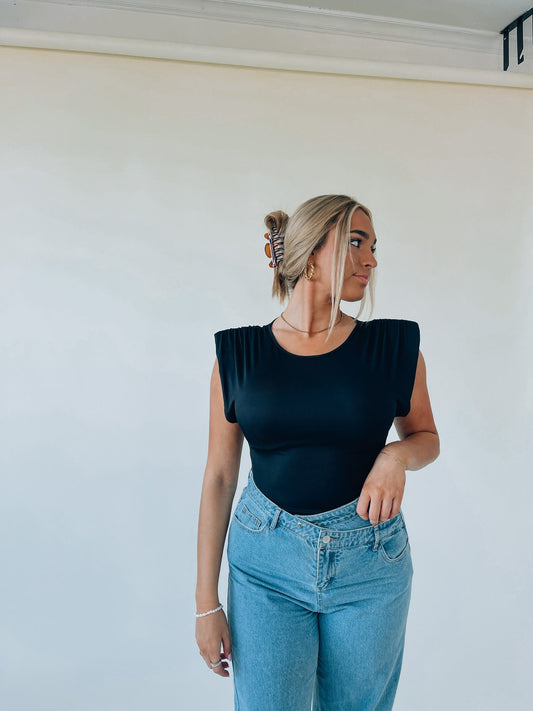 Black Trendsetter Bodysuit