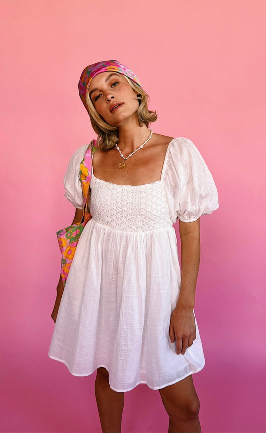 Summer Lovin' Dress// White