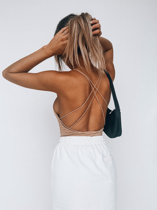 RESTOCKED: Strappy Open Back Bodysuit