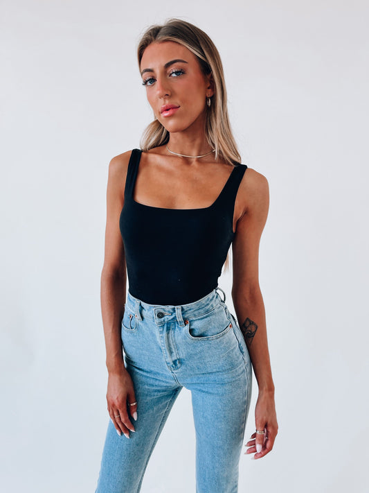 SALE : Jena Black Bodysuit