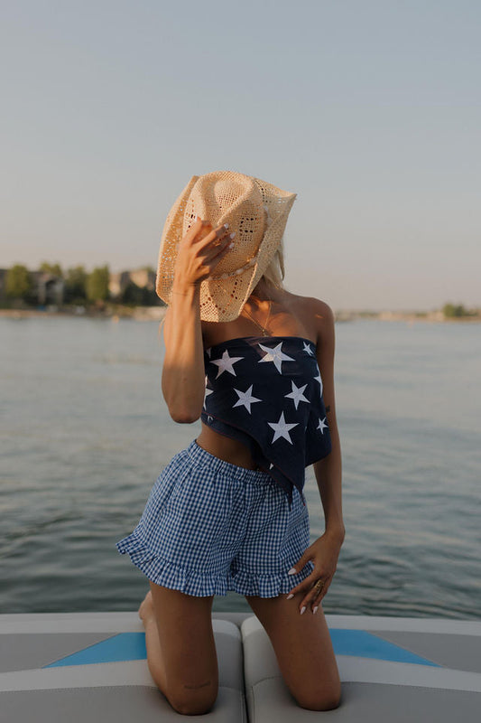 Patriot Bandana Top In Blue